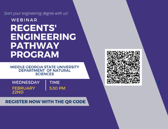 Regents' Engineering Pathway Program Webinar flyer.